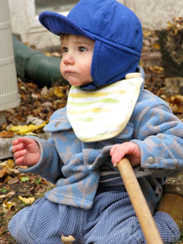 Helping with the Leaves