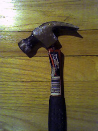 (picture of a broken hammer)