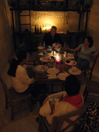 Evening at the Wine Cellar