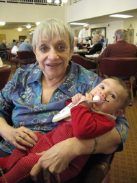 With Grandma Joyce